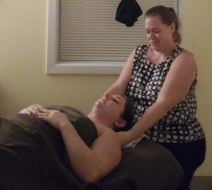 person getting massage