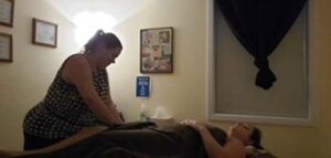 person getting massage